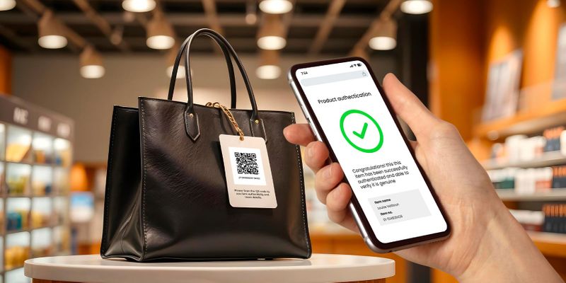 Luxury product GS1 QR code