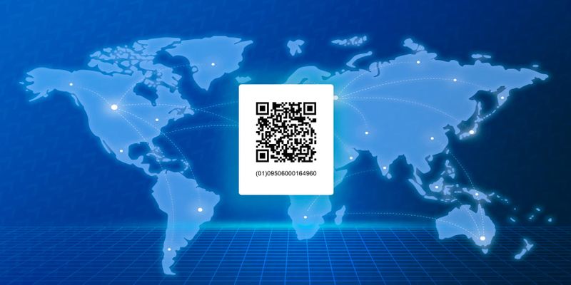 Supply chain GS1 QR code