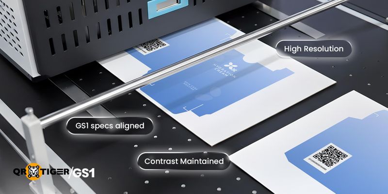 Printing technology for GS1 QR codes