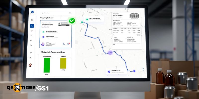 Packaging data management dashboard