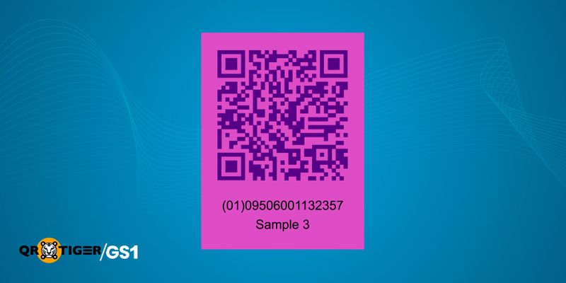 45% contrast GS1 QR code