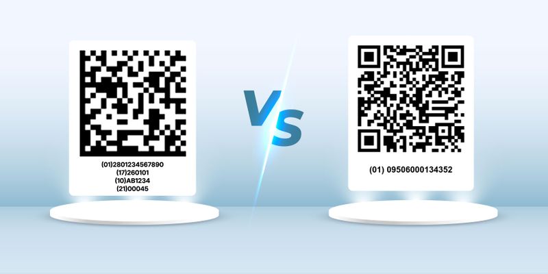 GS1 DataMatrix VS GS1 QR code