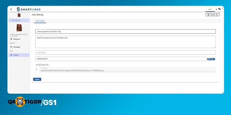 Steps to generate GS1 DL QR codes on Smartlinks