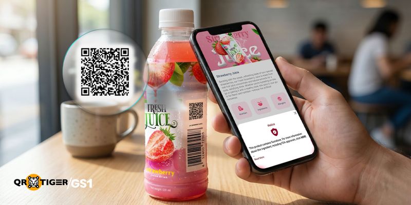 Product page GS1 QR code