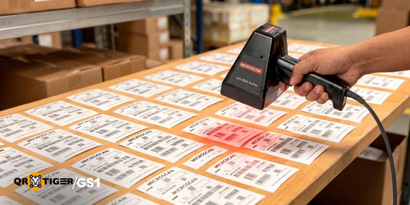 2D Barcode verifier scanning